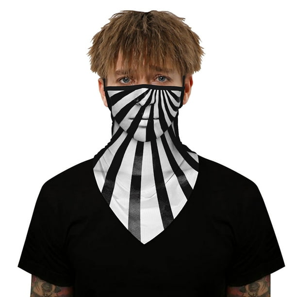 Unisex Bandana Tube Head Scarf Neck Gaiter Balaclava Half Shield Mouth Cover